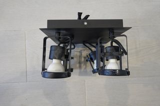 Plafón 4 focos LED con bombillas