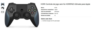 Controller HORI HORIPAD Ultimate per Apple