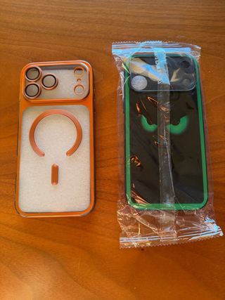 2 Fundas iPhone 14 Pro Naranja