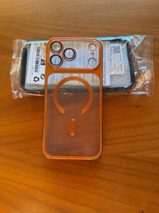 2 Fundas iPhone 14 Pro Naranja