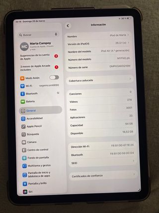 iPad Air 4ª Gen Grigio Siderale