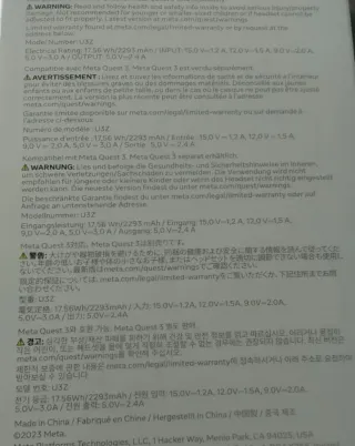 Meta Quest 3 Correas Originales (Pack 4)