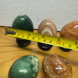 1 huevo decorativo de piedra marmol