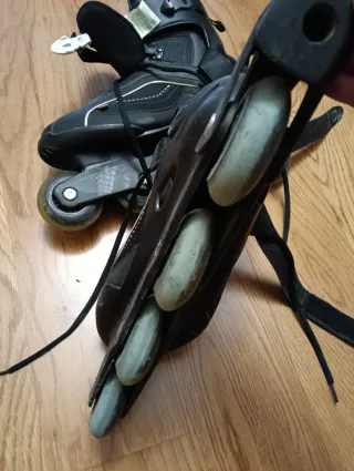 Patines en línea 4 ruedas negros