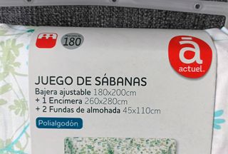 Juego de sábanas cama 180 (A ESTRENAR)