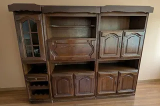 Mueble Salón Madera Maciza Clásico