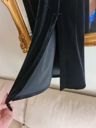 JOYA VINTAGE Terciopelo Negro "Llamaradas" BCN T.U