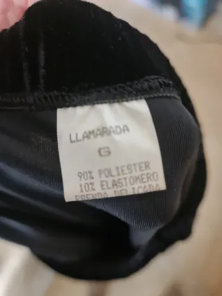 JOYA VINTAGE Terciopelo Negro "Llamaradas" BCN T.U