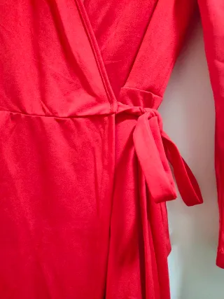 SHEIN - Vestido rojo cruzado