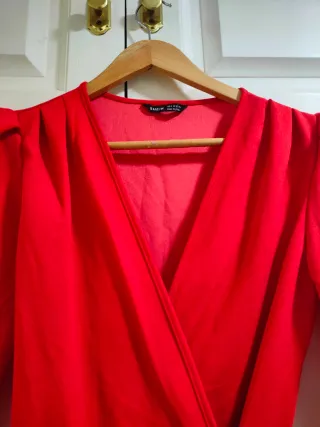 SHEIN - Vestido rojo cruzado