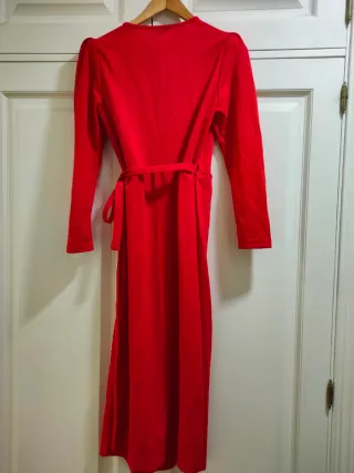 SHEIN - Vestido rojo cruzado