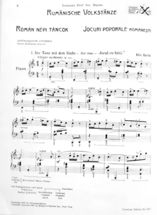 Béla Bartók - RONDÓS, DANZAS RUMANAS, SUITE Op.14