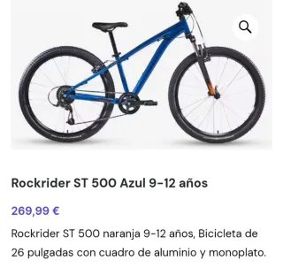 Bicicleta Montaña Rockrider ST500 Azul