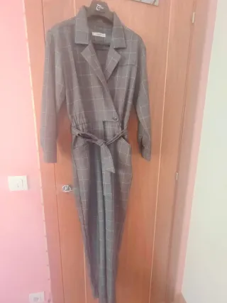 Mono Mango a cuadros gris