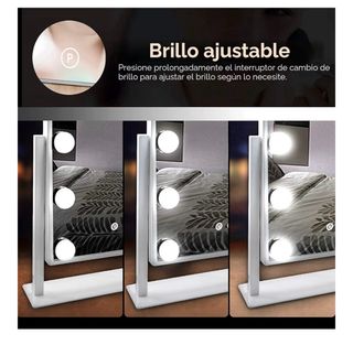 Espejo Maquillaje con Luces LED