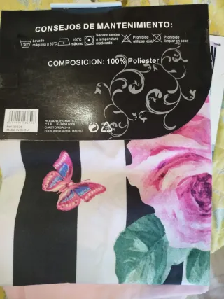 Pack de Cortinas 150x245 cm. Estampado floral