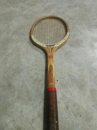 Raqueta Tenis Madera Dunlop Vintage