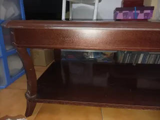 Mesa de centro madera y cristal