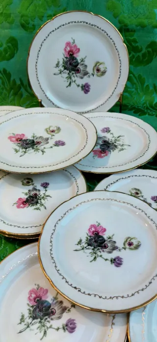 ⚜️Vajilla de Porcelana de Limoges. Francesa