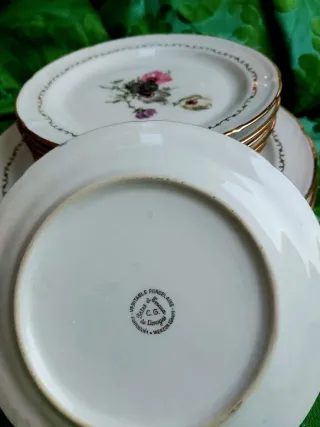 ⚜️Vajilla de Porcelana de Limoges. Francesa