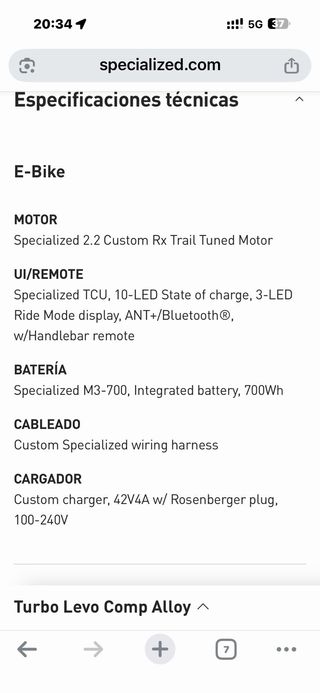 BTT Eléctrica Specialized Turbo Levo Comp Alloy