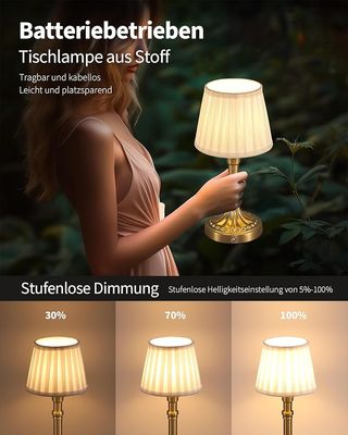 2 Lámparas de sobremesa LED