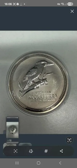 2 onzas Plata Kookaburra 1995 y 2003 de 1 onza