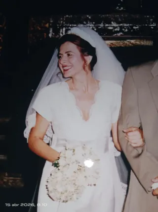 TIARA de Novia, Flores Perladas y brillantes