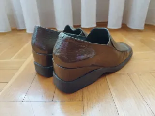 Zapatos de cuña verdes Muy cómodos Charol