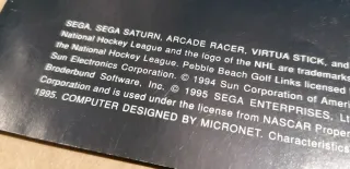SEGA SATURN CATALOGO PROMO ESPAÑA 1995