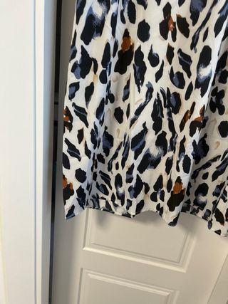 Vestido manga corta estampado