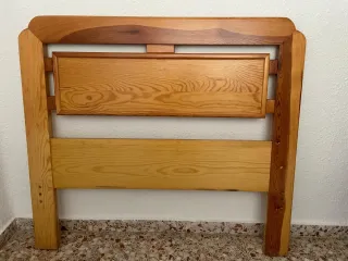 Cabezal pino macizo cama 90