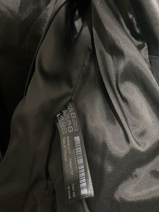 Cazadora Piel Negra Massimo Dutti