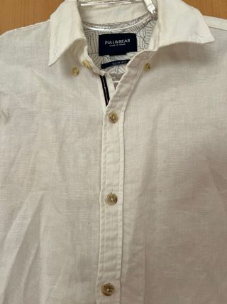 Camisa blanca Pull&Bear