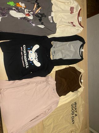 Lote 7 Camisetas Niña Talla 9-10