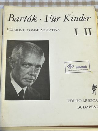 Partitura Bartók Für Kinder I-II Piano