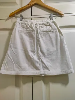 TOMMY HILFIGER - Falda Blanca Vaquera