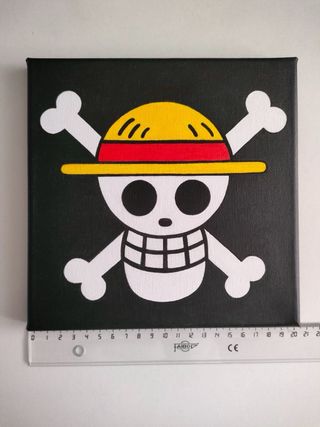 Cuadro artesanal bandera Jolly Roger One Piece