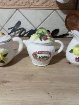 Juego Salseras Cerámica Decoración Cocina