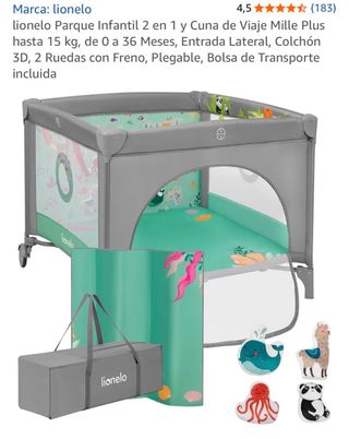 Parque cuna Lionelo Mille Plus