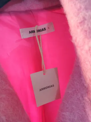 Abrigo Armonías rosa sin estrenar Talla única