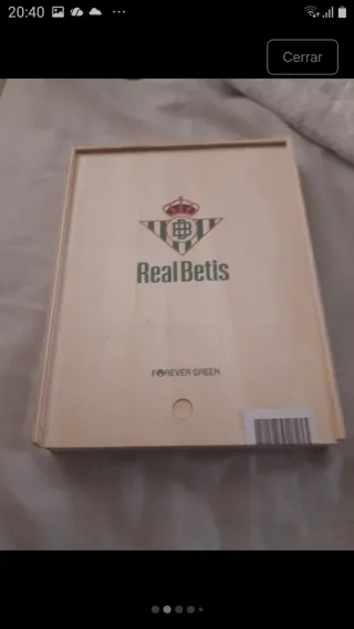 Cuaderno Real Betis Madera con Bolígrafo