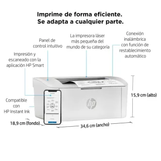 Impresora HP LaserJet M110w Blanca
