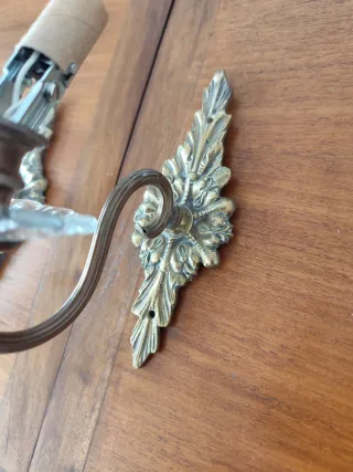 Apliques de pared dorados