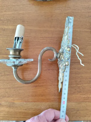 Apliques de pared dorados