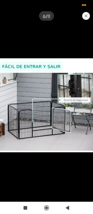 Parco per animali in metallo