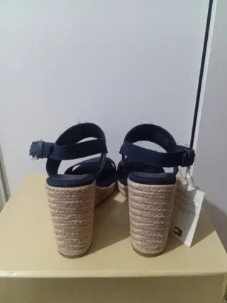 Sandalias Cuña Tommy Hilfiger Azul