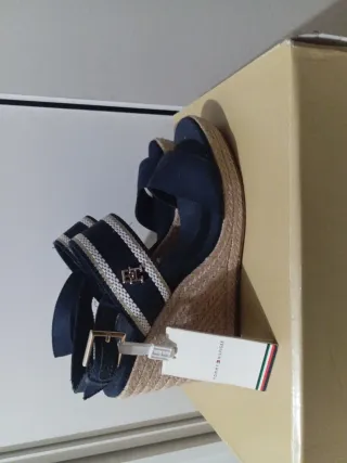 Sandalias Cuña Tommy Hilfiger Azul