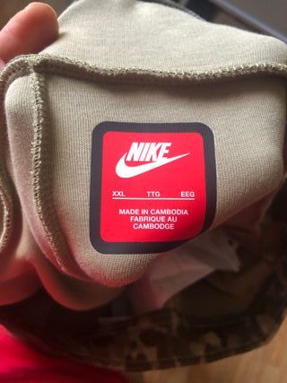 Nike Tech Men's Open-Hem Fleece Camo Pants XXL