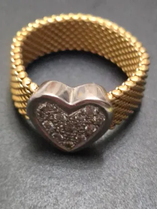 Anillo Tous Oro 18k Diamantes 8.38gr